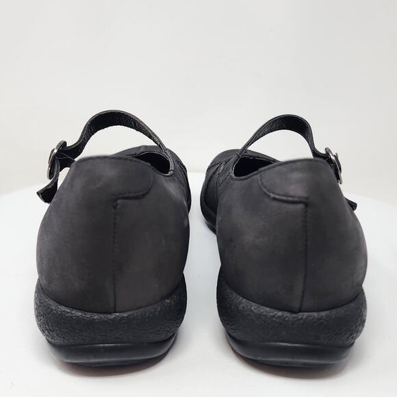 Dansko Giselle Mary Jane Women EU41/US10.5-11 Black Nubuck Leather Comfort Shoes - Picture 7 of 13